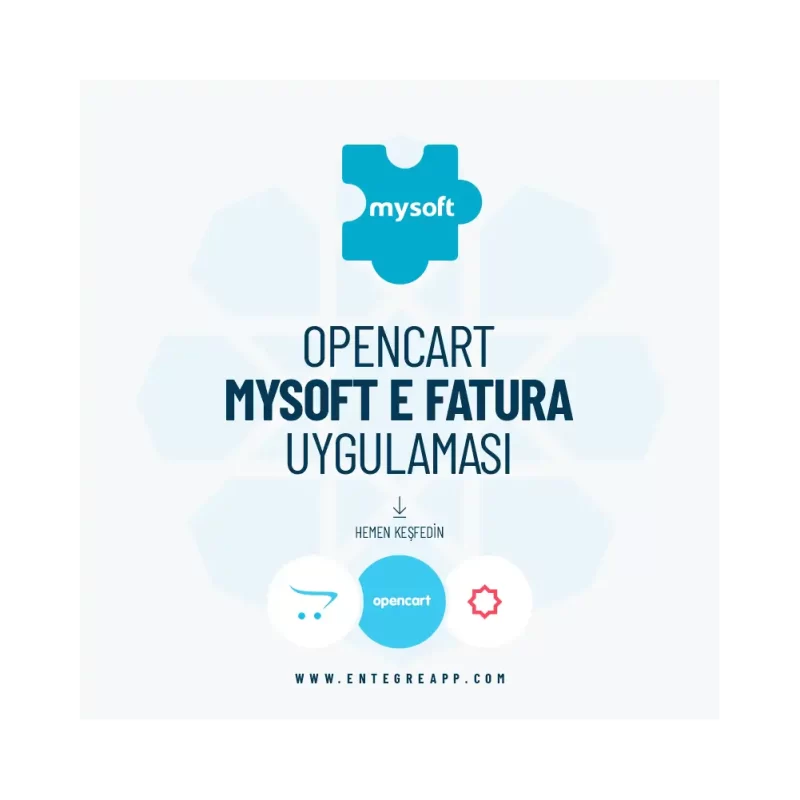 OpenCart Mysoft E-Fatura